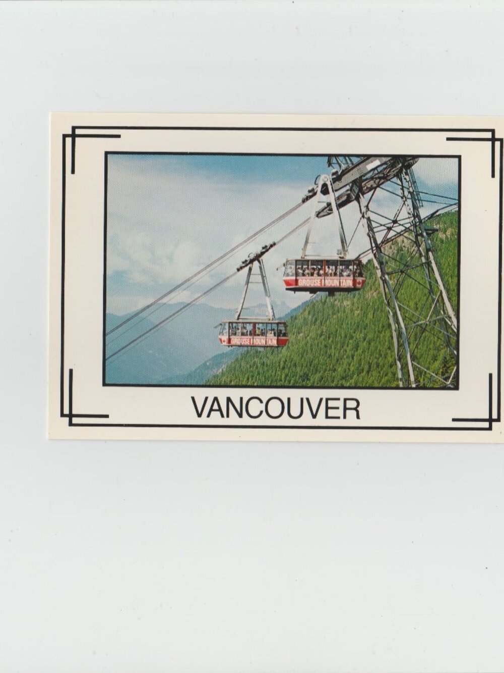 Grouse Mountain Skyride Acrial Tramway System Located In North Vancouver B.C.